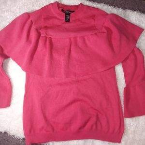 Ashley Stewart knit top PINK size 10/12